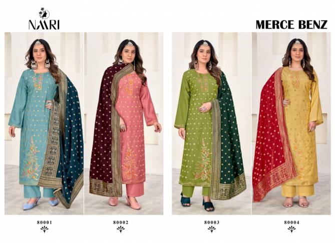 Merce Benz By Naari Muslin Jacquard Designer Salwar Suits Wholesale Clothing Suppliers In India
